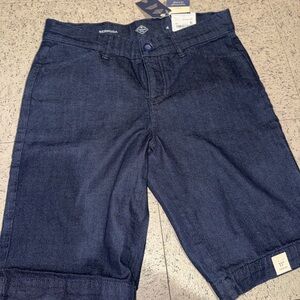 St. John's Bay Navy Bermuda Shorts